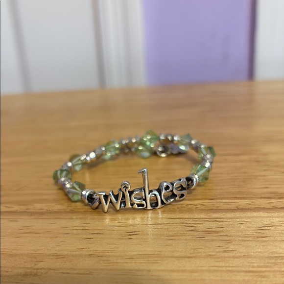 Alex and Ani Jewelry - Green Beaded Alex And Ani 'Wishes' Bracelet